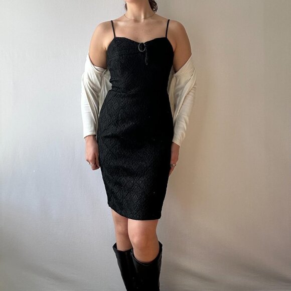 Betsey Johnson Fitted Black Mini Dress - Picture 8 of 8